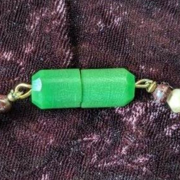 Art Deco Antique Single-Strand Graduated Glass Bead Necklace 1930s - Picture 6 of 16